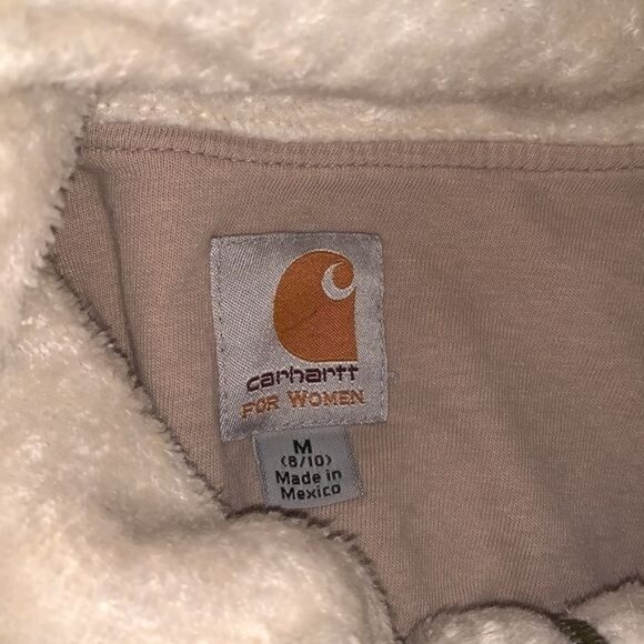 Carhartt Womens GAF Beige Jacket M (8/10) Polyester Cotton Blend - Picture 3 of 15